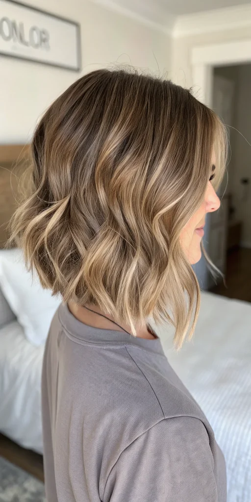 bronde bob balayage ombre hair color idea (3)