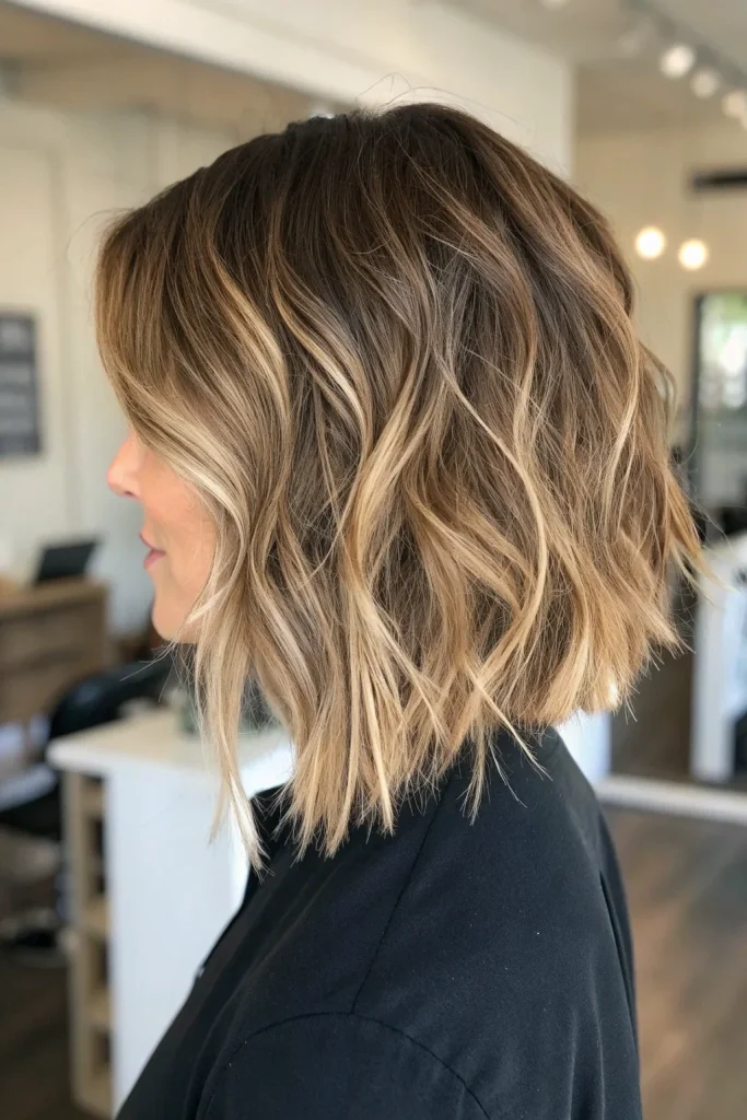 bronde bob balayage ombre hair color idea (5)