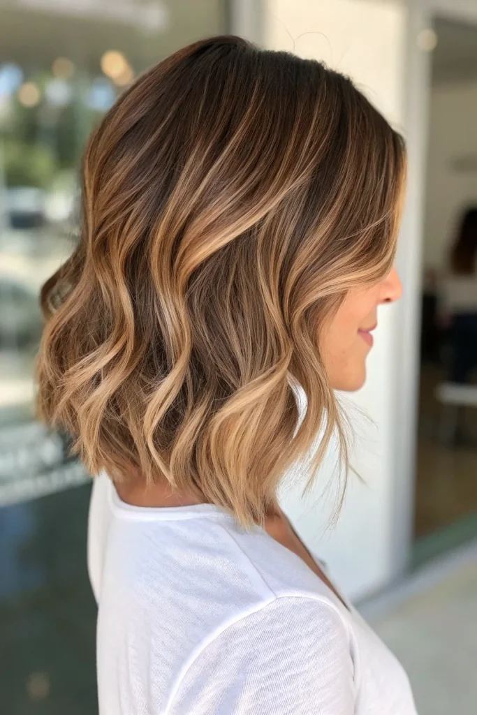 bronde bob balayage ombre hair color idea (8)