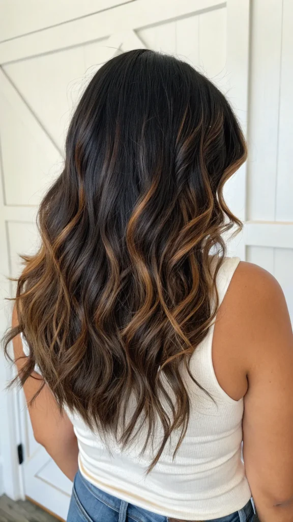 caramel highlights on brown hair (10)