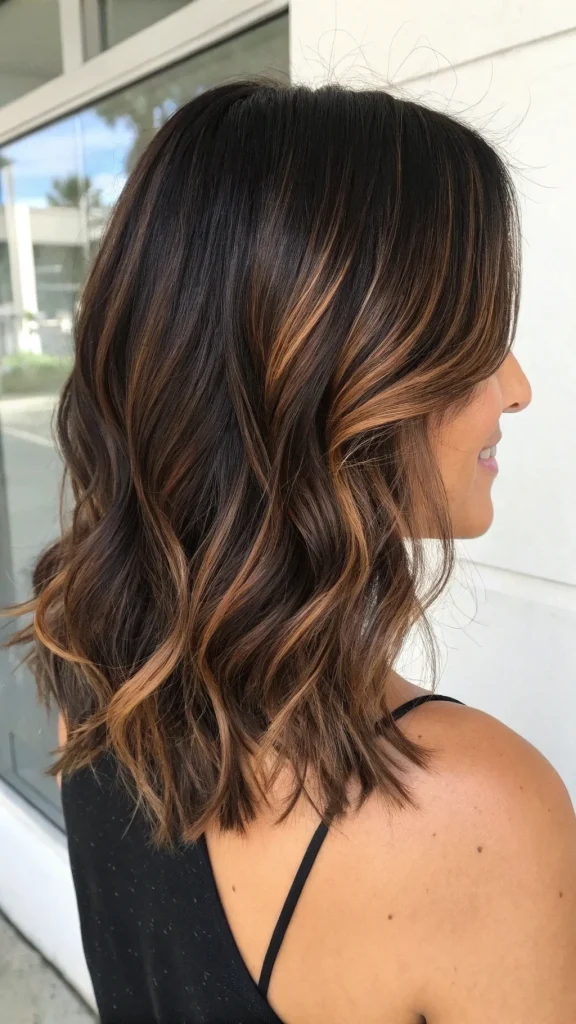 caramel highlights on brown hair (7)