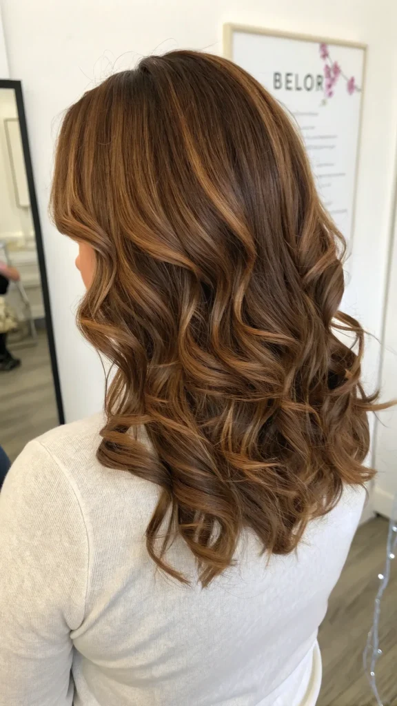 caramel highlights on brown hair (9)