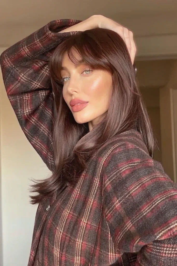 collarbone length hair with curtain bangs (10)