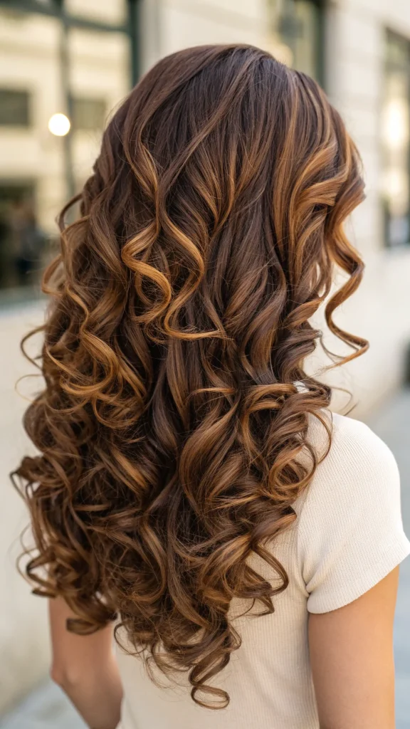 copper balayage brunette hair (4)