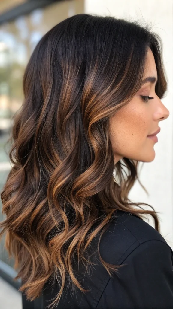 dark brown balayage hair (3)