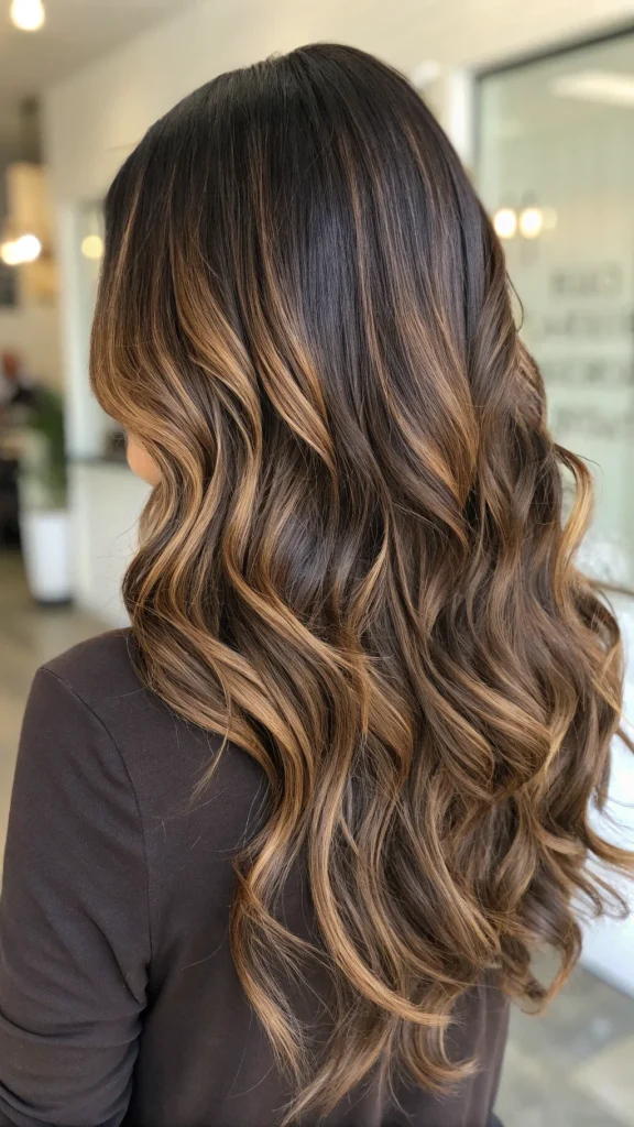 dark brown balayage hair (9)
