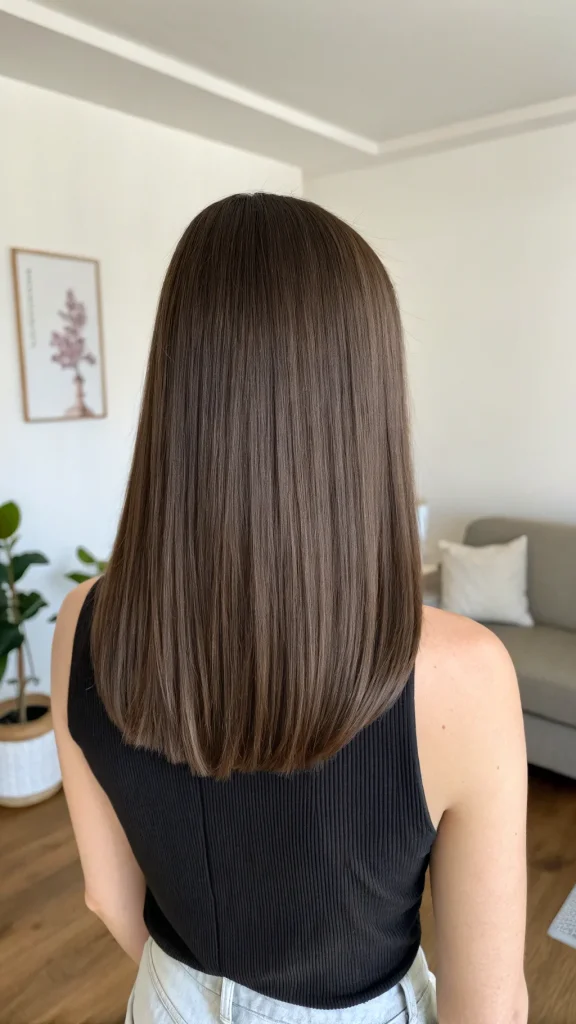 dark chocolate brown hair color idea (3)