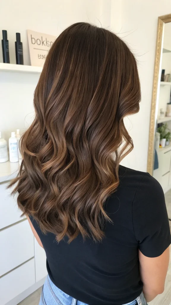 dark chocolate brown hair color idea (4)