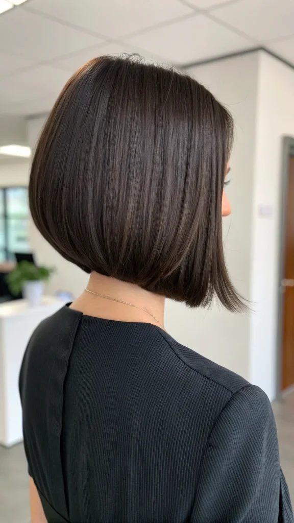 dark chocolate brown hair color idea (8)