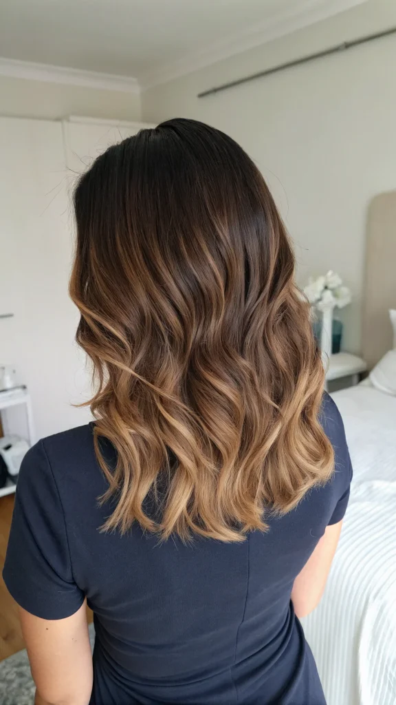 dark chocolate brown hair color idea (9)