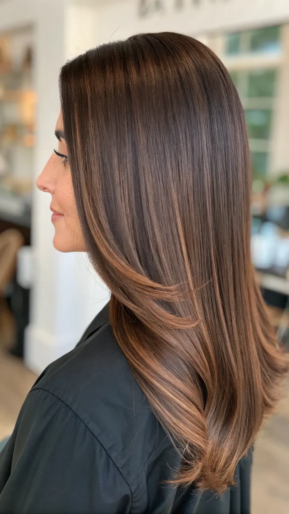 fall hair color ideas for brunettes with highlights (10)