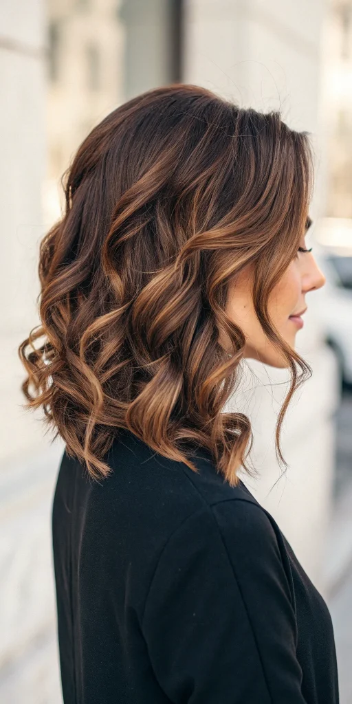 fall hair color ideas for brunettes with highlights (6)