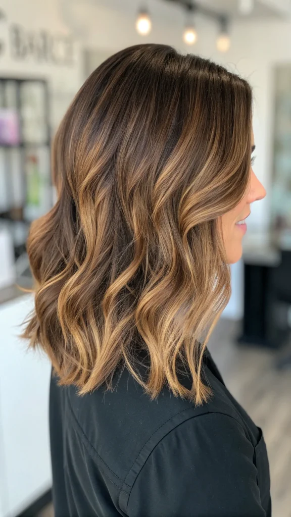 fall hair color ideas for brunettes with highlights (7)