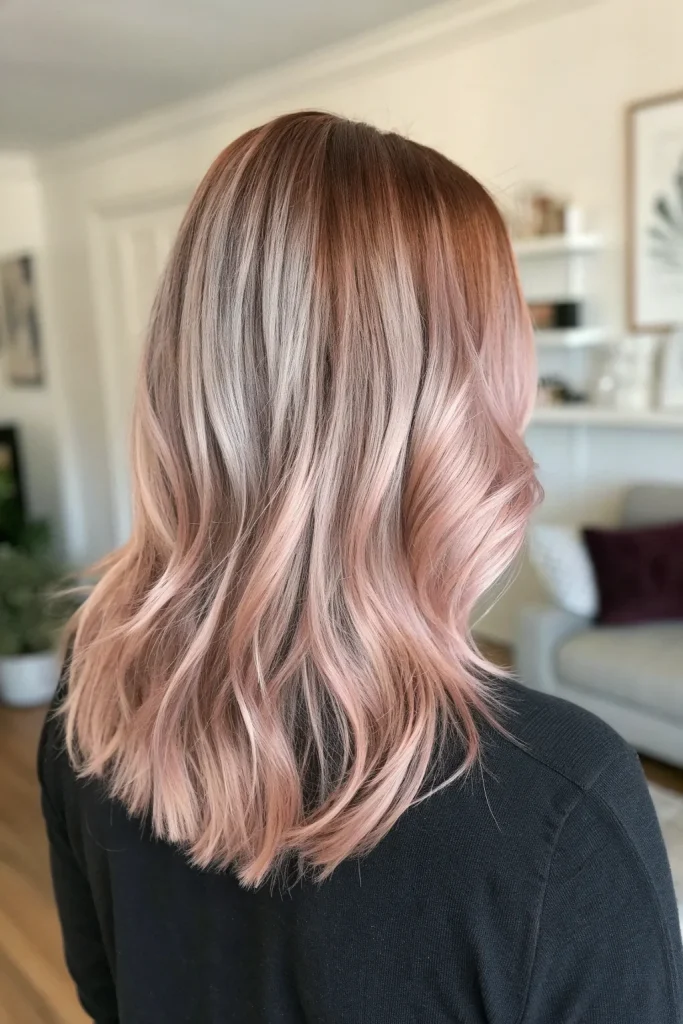 half and half hair color idea 8