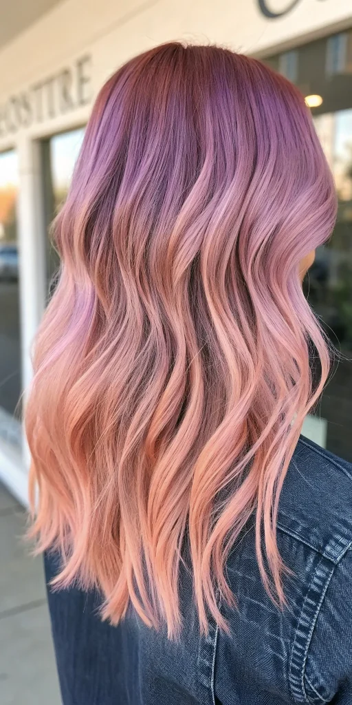 half and half hair color idea 9