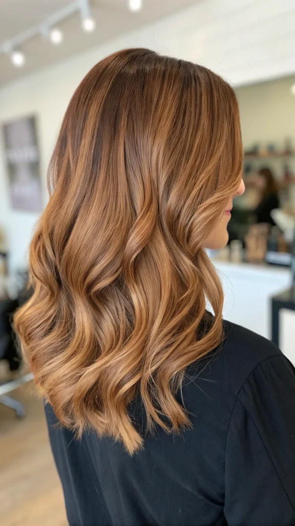 honey caramel highlights on brown hair (1)
