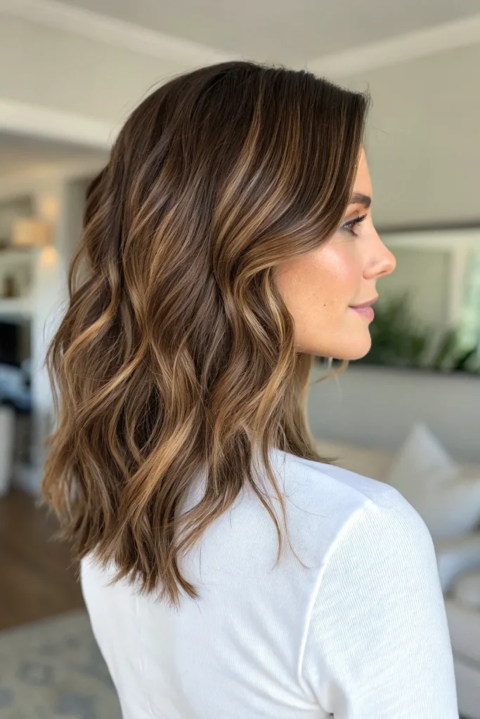 honey caramel highlights on brown hair (2)