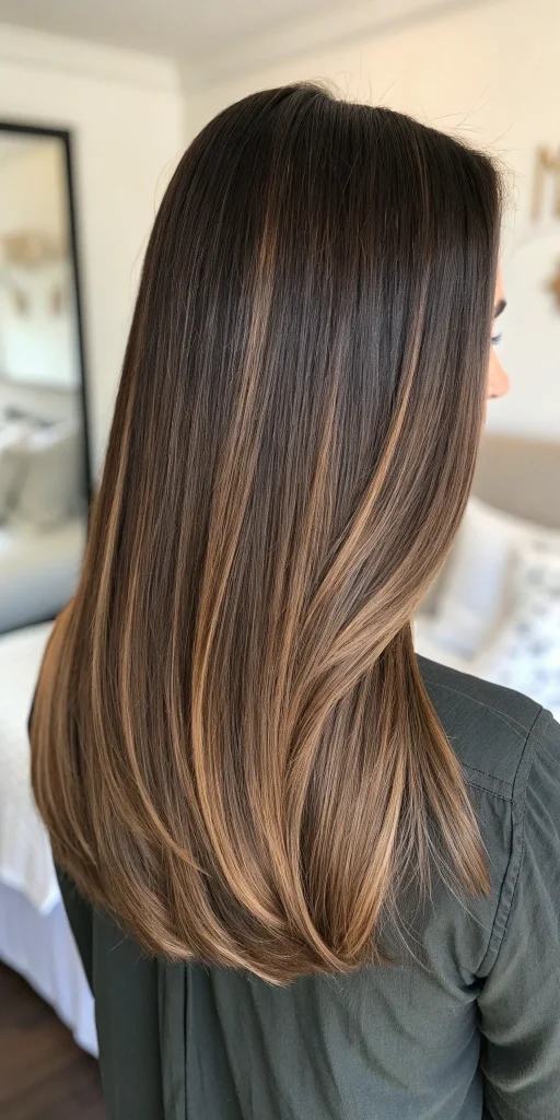 honey caramel highlights on brown hair (3)
