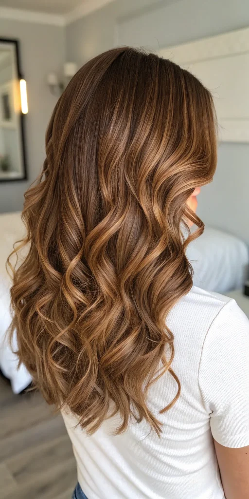honey caramel highlights on brown hair (9)