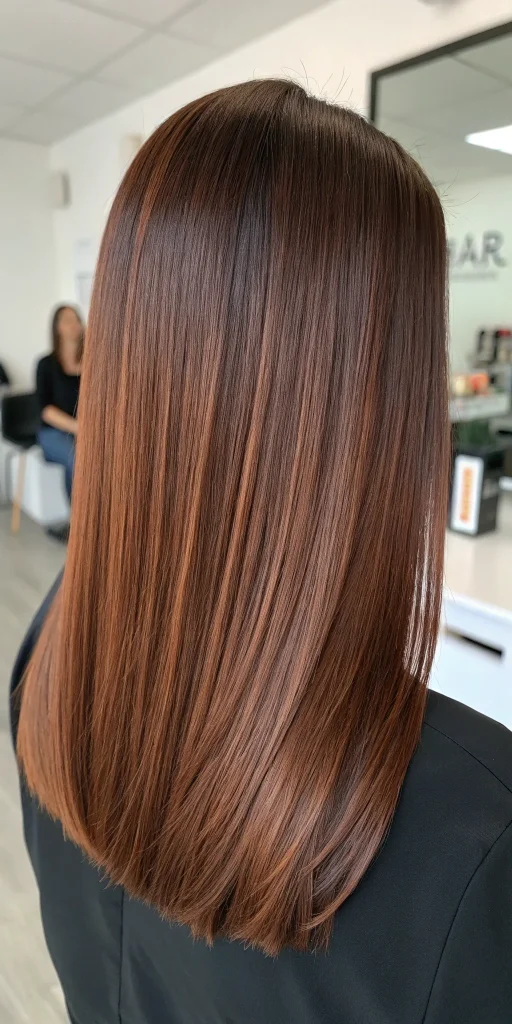 light chocolate copper hair ideas (9)