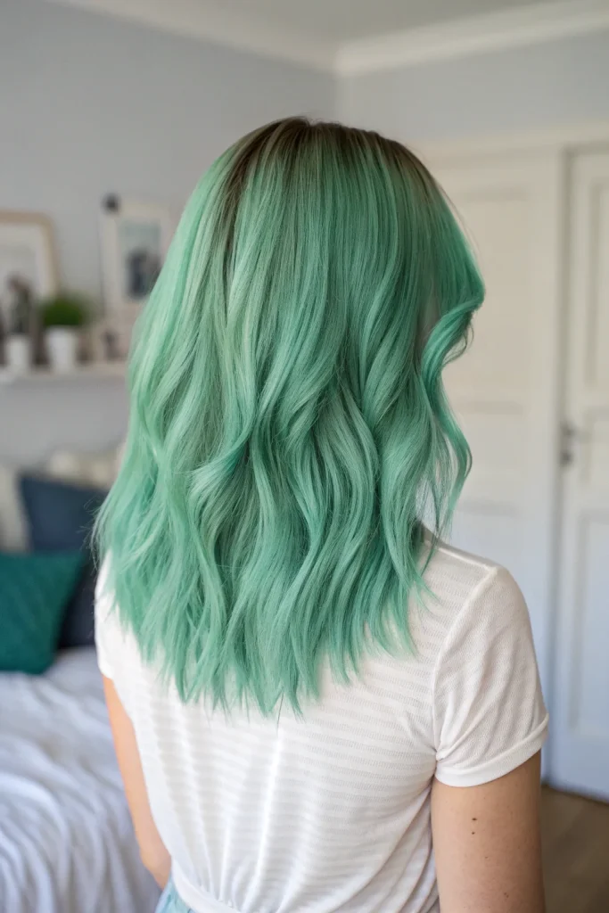 mint green hair color idea (2)