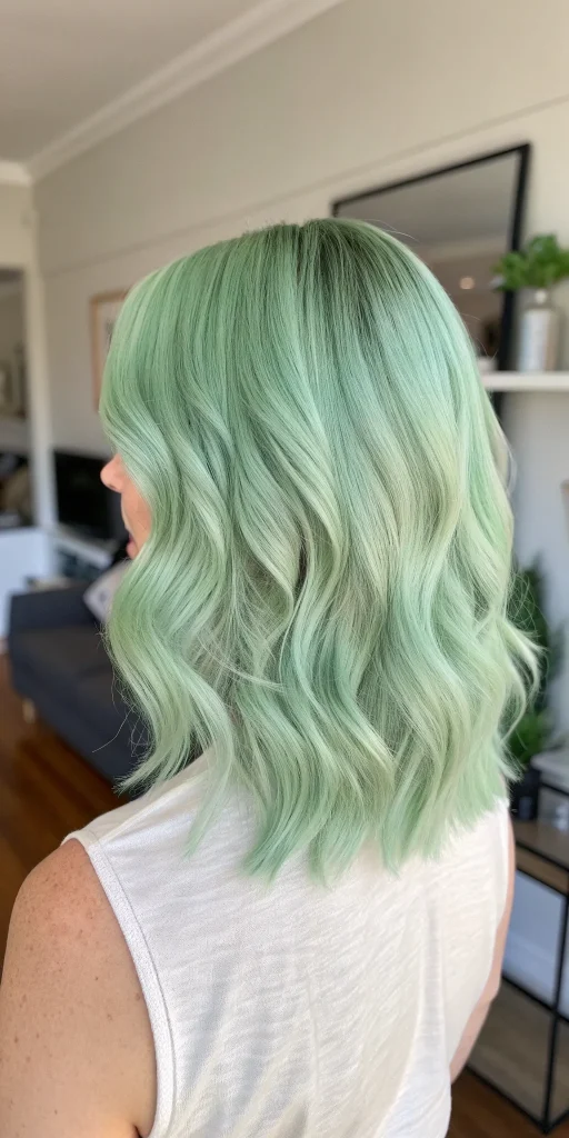 mint green hair color idea (3)