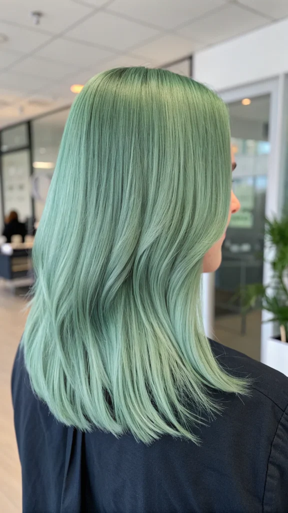 mint green hair color idea (4)