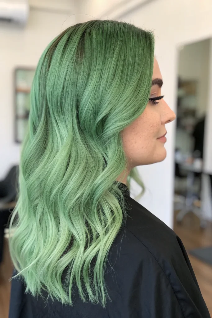 mint green hair color idea (5)