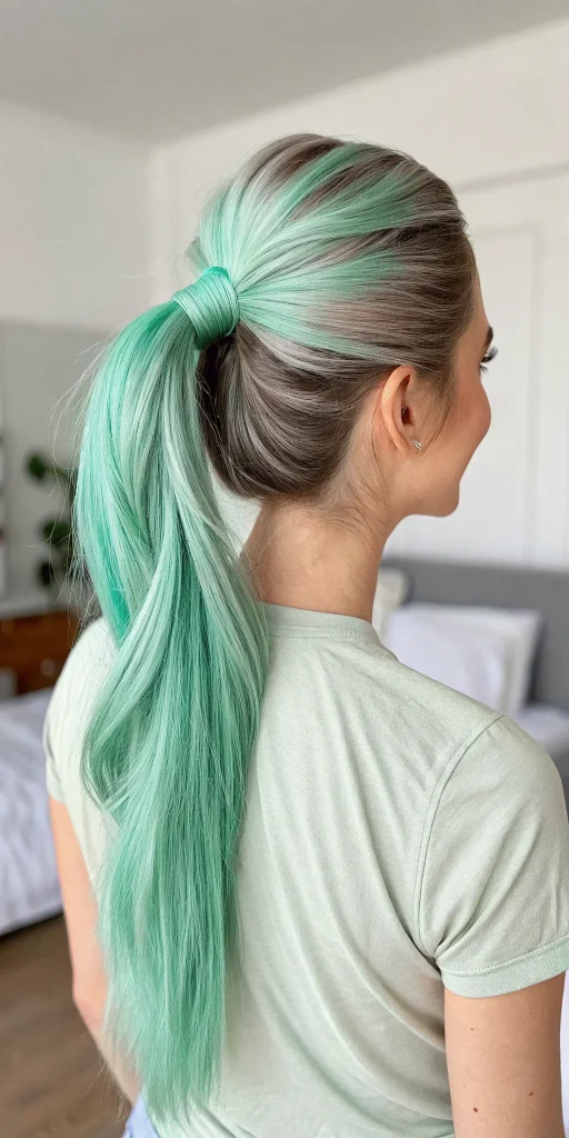 mint green hair color idea (9)