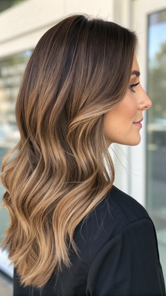 mocha mousse hair color balayage ideas (1)