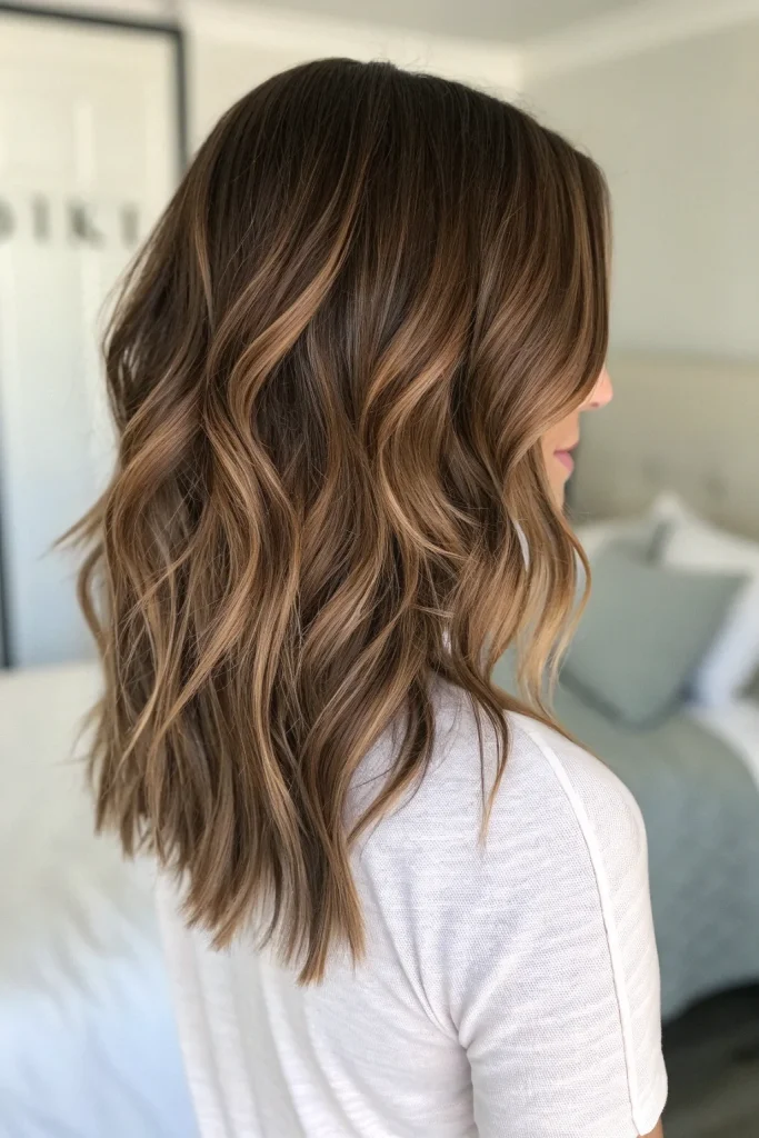 mocha mousse hair color balayage ideas (5)