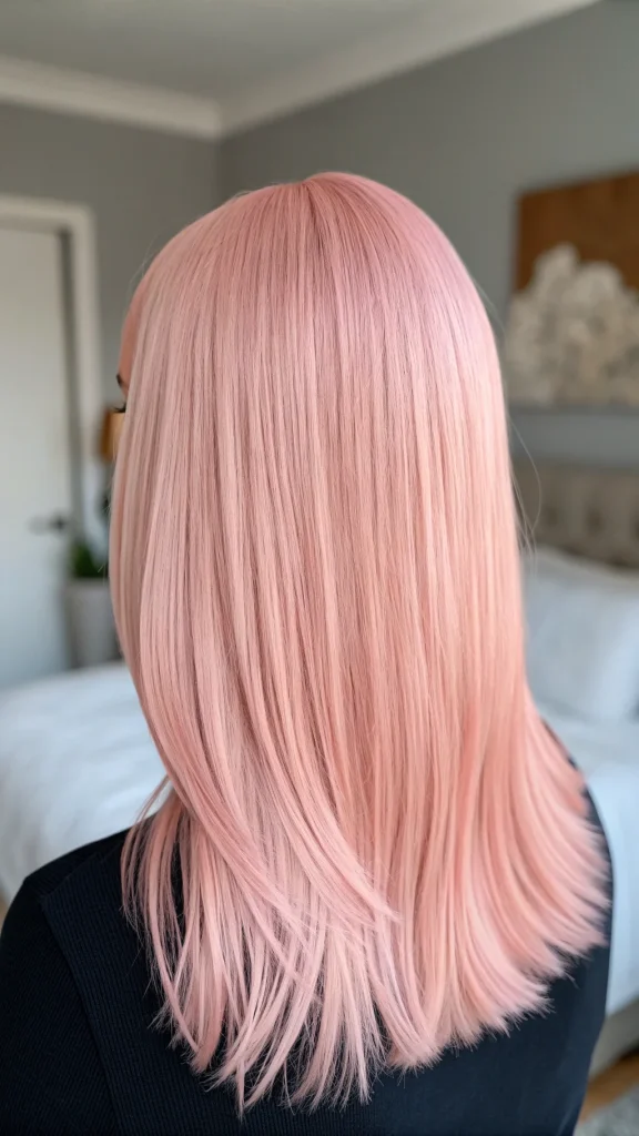 pastel pink hair color idea (1)
