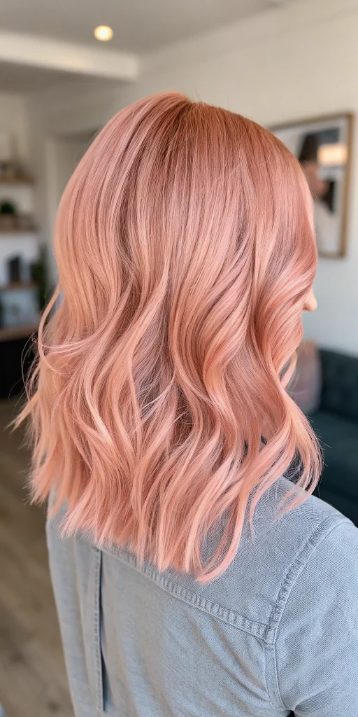 pastel pink hair color idea (6)