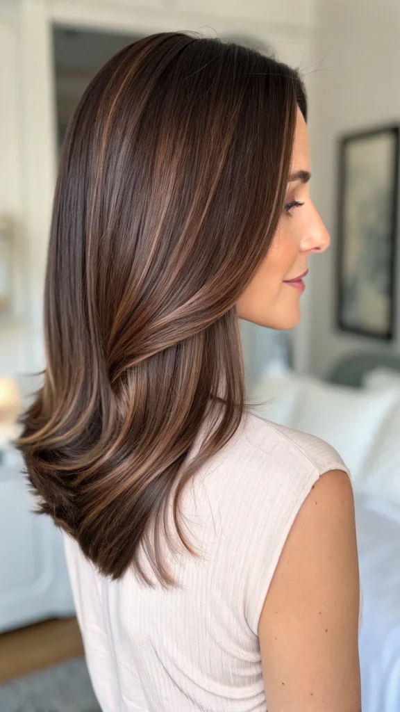 reverse balayage brunette dark brown (10)