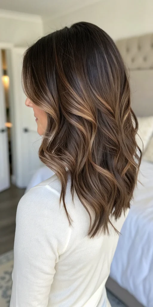 reverse balayage brunette dark brown (3)