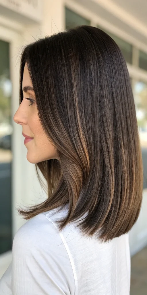 reverse balayage brunette dark brown (9)
