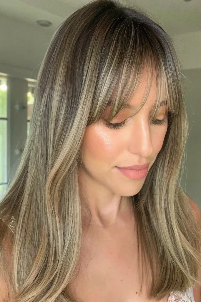 shoulder length hair with face framing bangs (1)