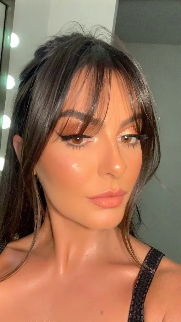 shoulder length hair with face framing bangs (5)
