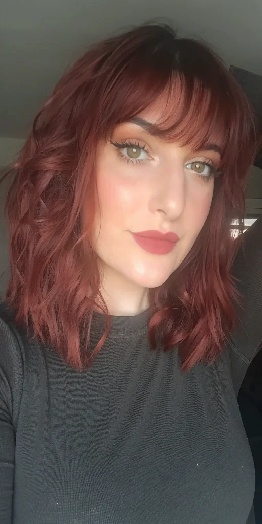 shoulder length hair with face framing bangs (6)