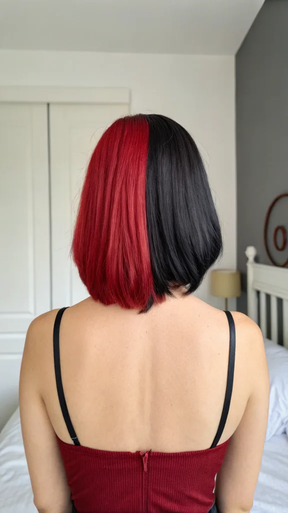 split dyed hair color ideas (2)