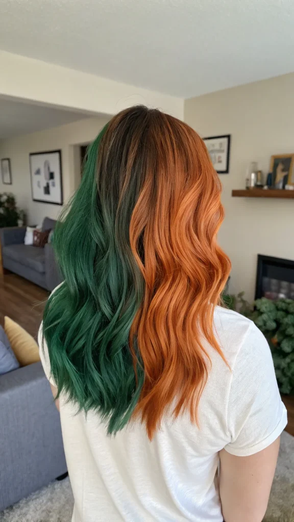 split dyed hair color ideas (4)