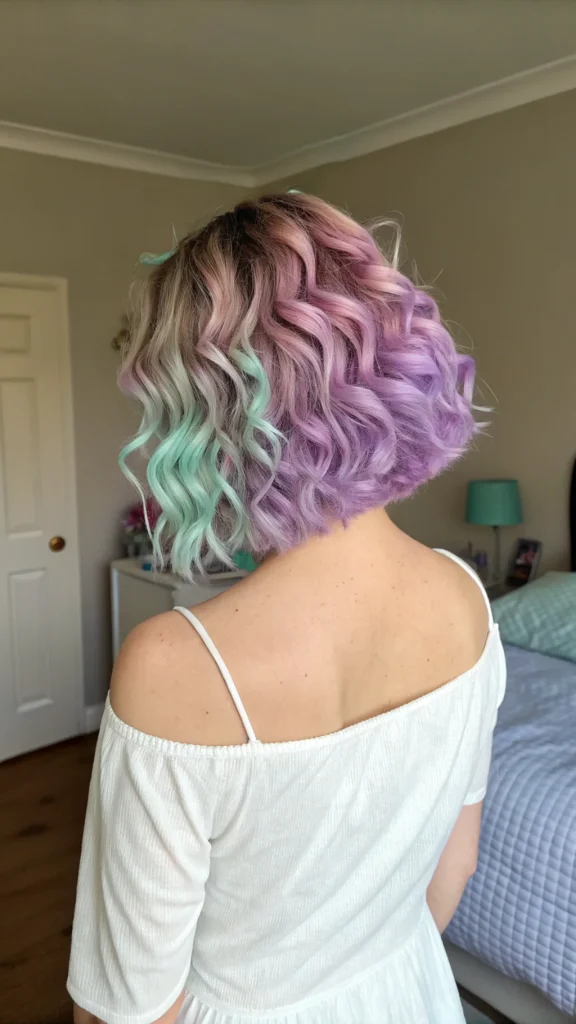 split dyed hair color ideas (7)