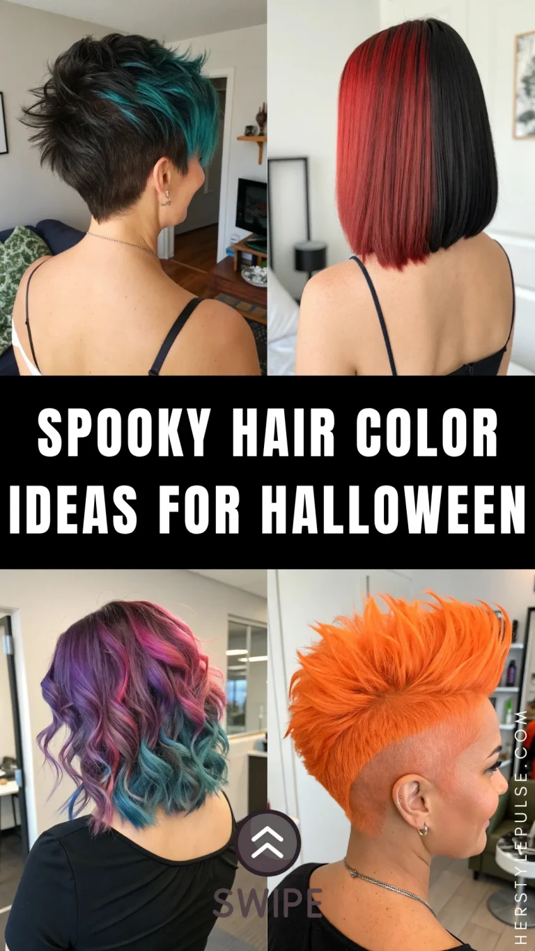 spooky hair color ideas for short hair