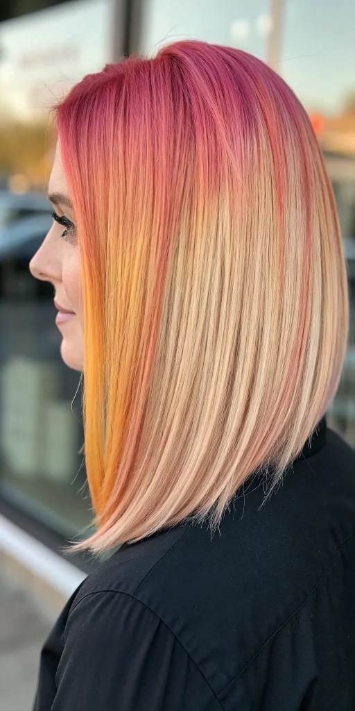 sunset hair color for short hair (3)