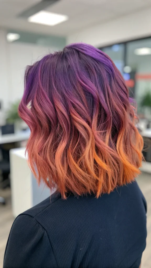 sunset hair color for short hair (4)