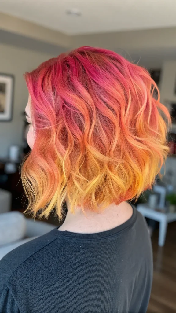 sunset hair color for short hair (7)