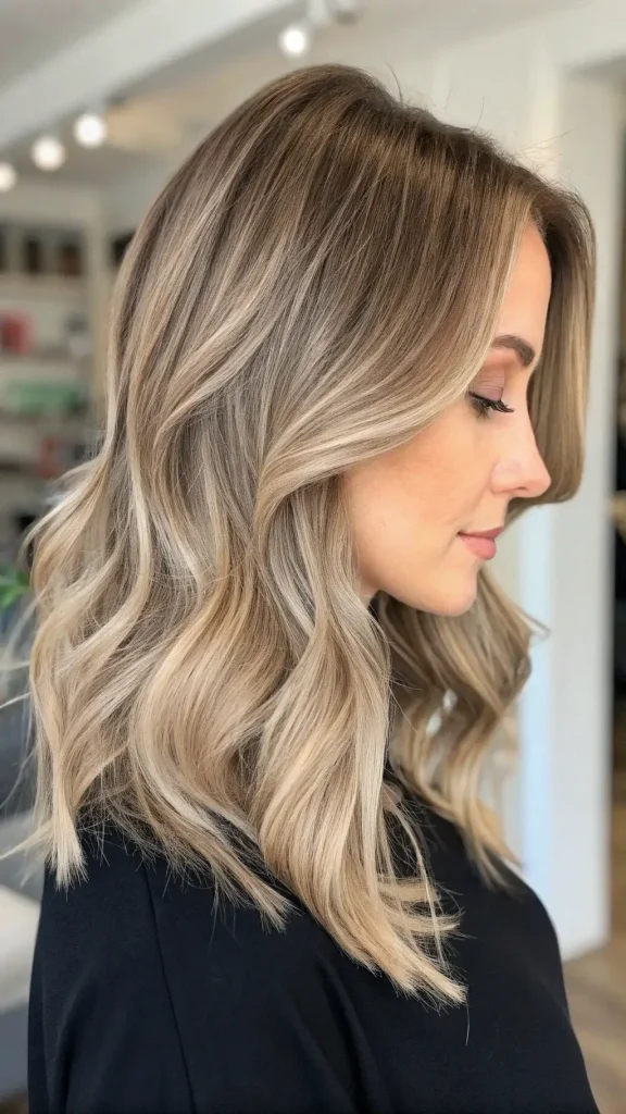 Ashy Cool Blonde Balayage Hair Color (10)