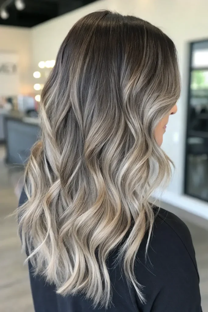 Ashy Cool Blonde Balayage Hair Color (5)