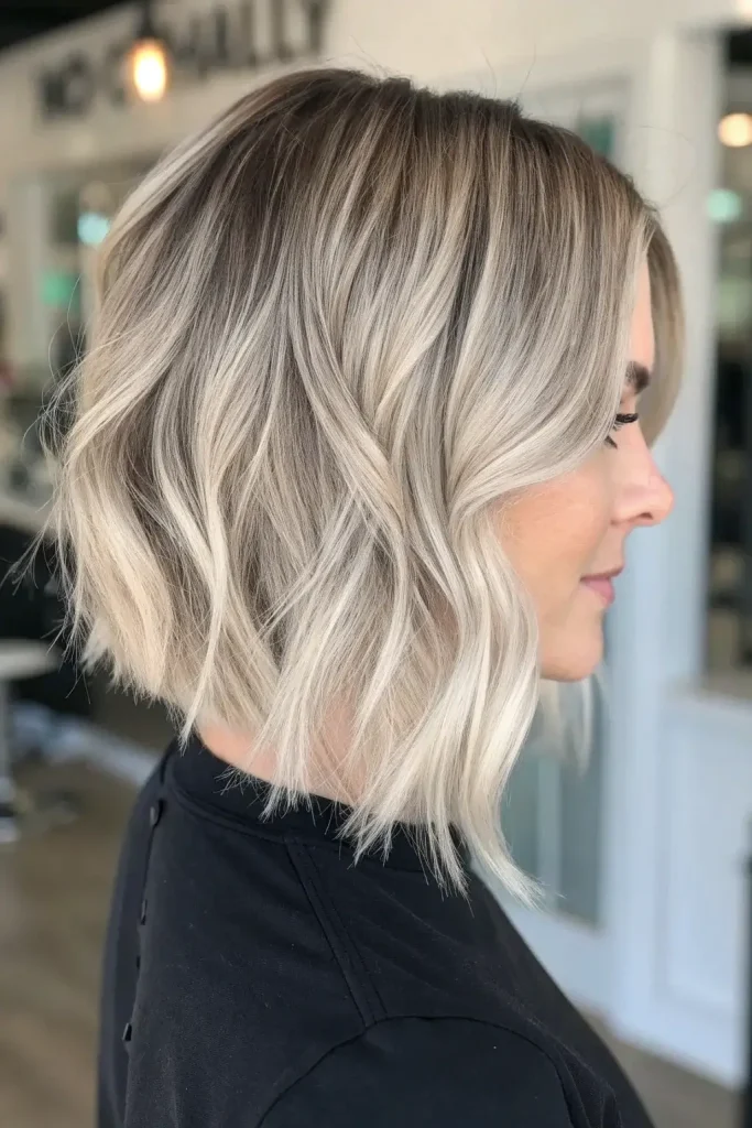 Ashy Cool Blonde Balayage Hair Color (8)