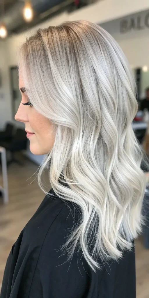Ashy Cool Blonde Balayage Hair Color (9)